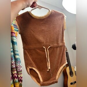 Quincy Mae Brown Onsie